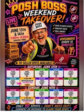 Poshmark Posh Boss Weekend Takeover